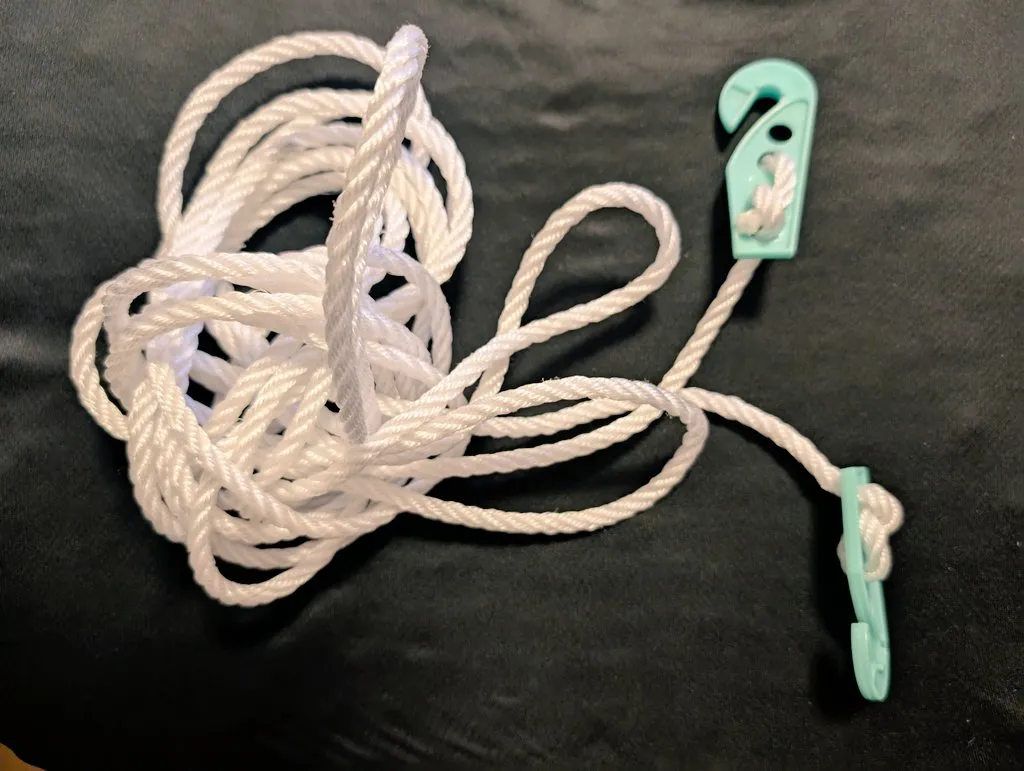 ホームセンターで買える洗濯ロープ