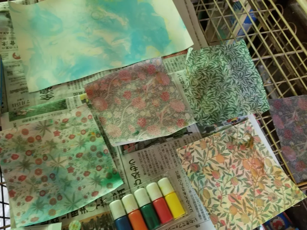 マーブリング液を使う際の注意点